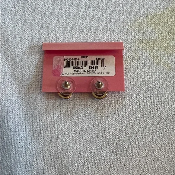 Betsey Johnson Red and Black Ladybug Earrings - Picture 2 of 2